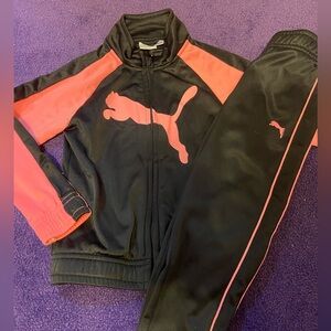 Puma Kids Matching Set - Black and Pink